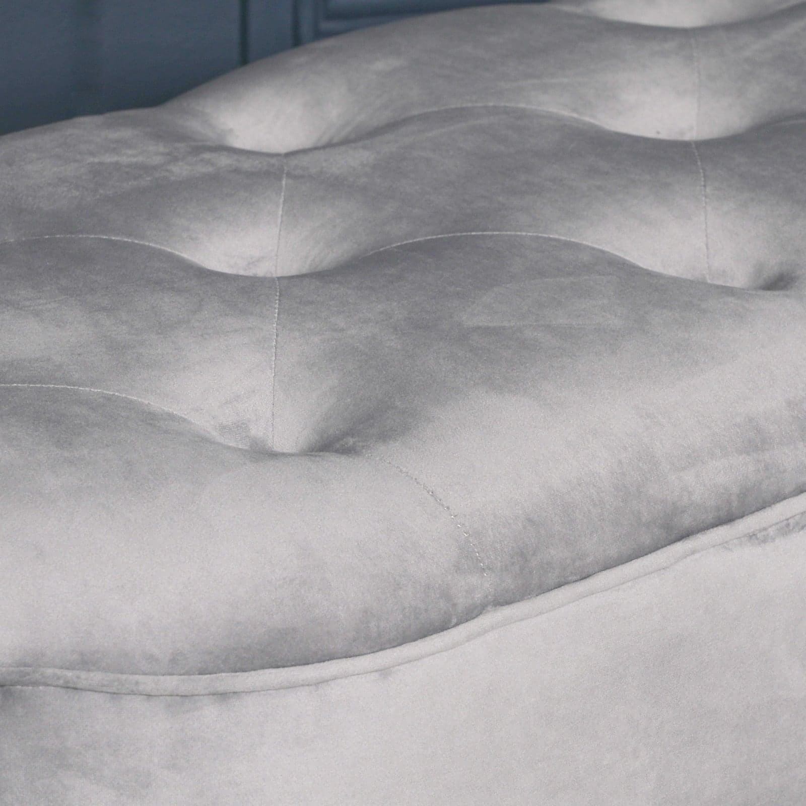 Grey Velvet Bench - House of Altair