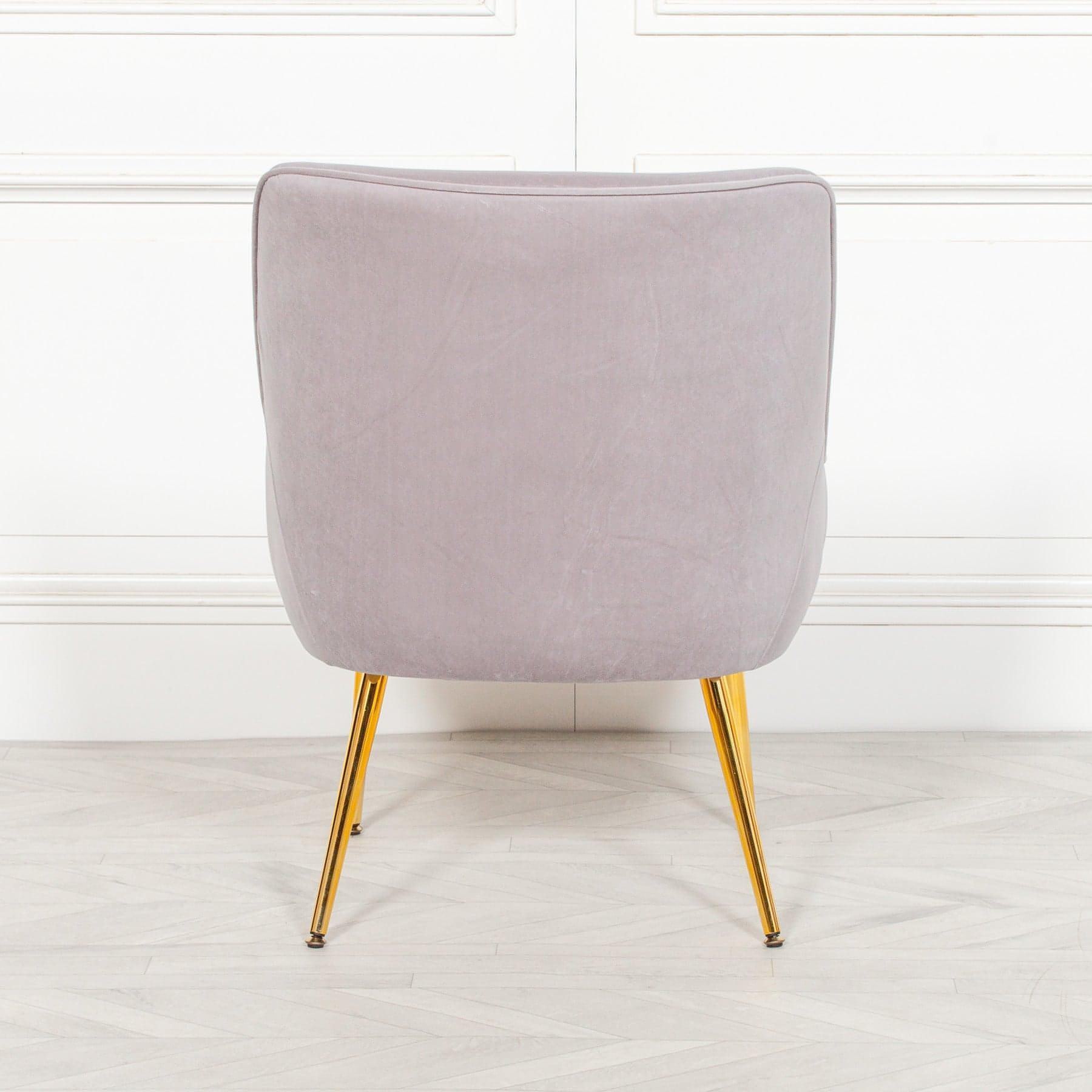 Grey Velvet Chair - House of Altair