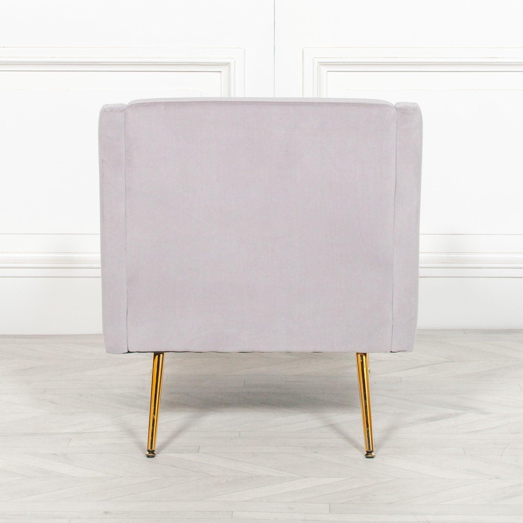 Grey Velvet Sofa Chair - House of Altair