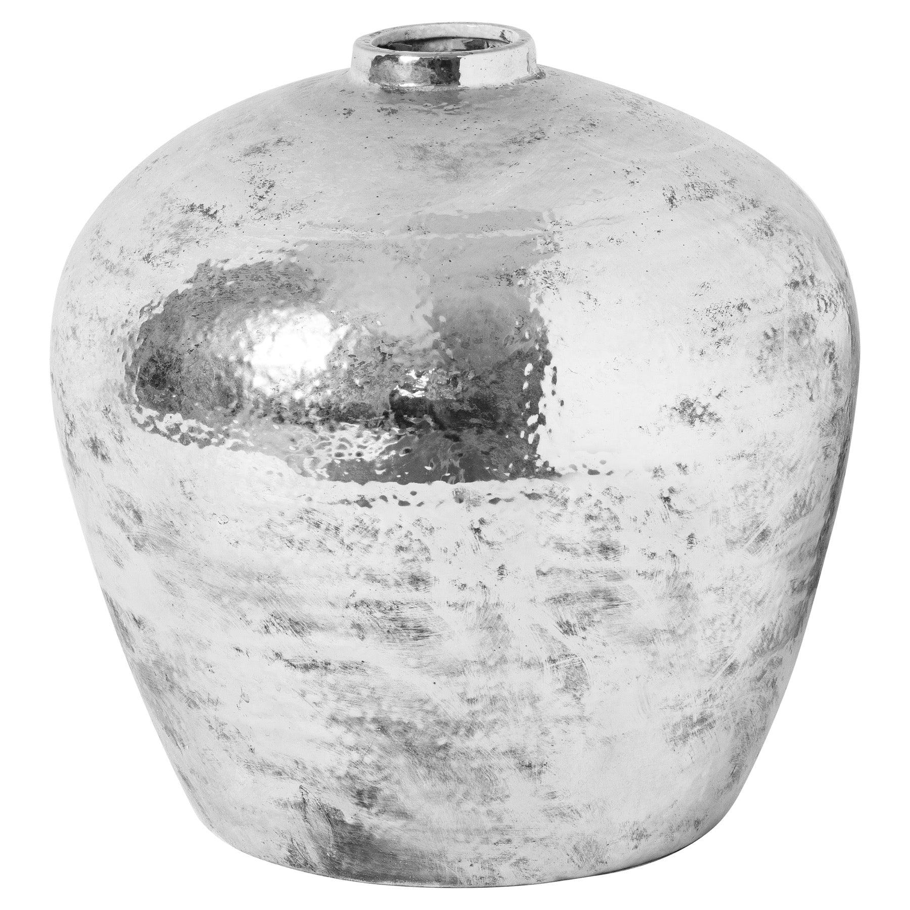 Hammered Silver Astral Vase - House of Altair