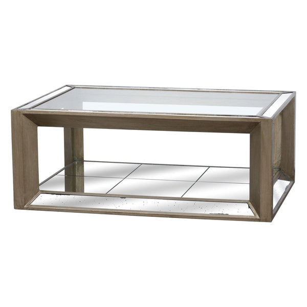 Large Augustus Mirrored Coffee Table - House of Altair
