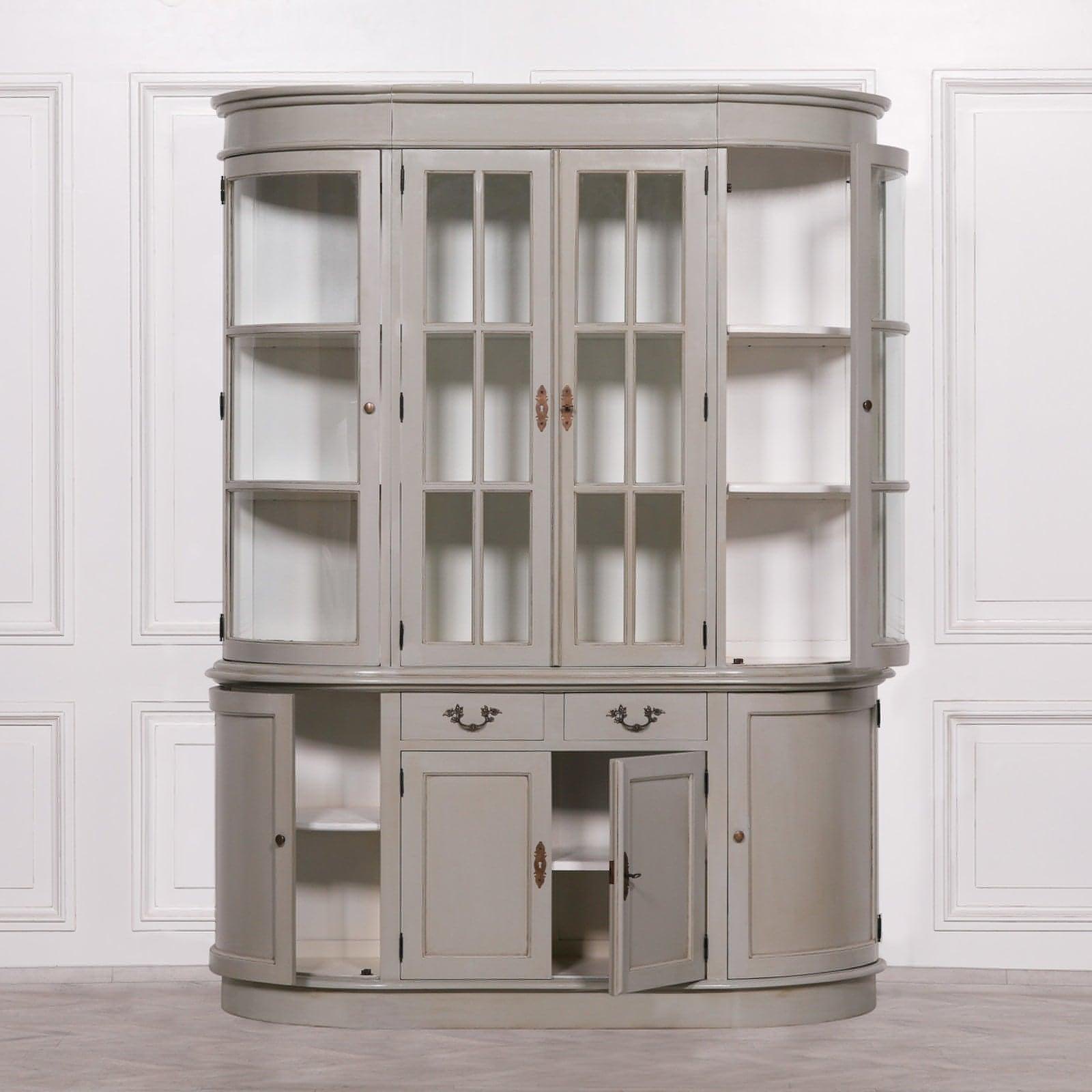 Large Grey Dresser Display Cabinet - House of Altair