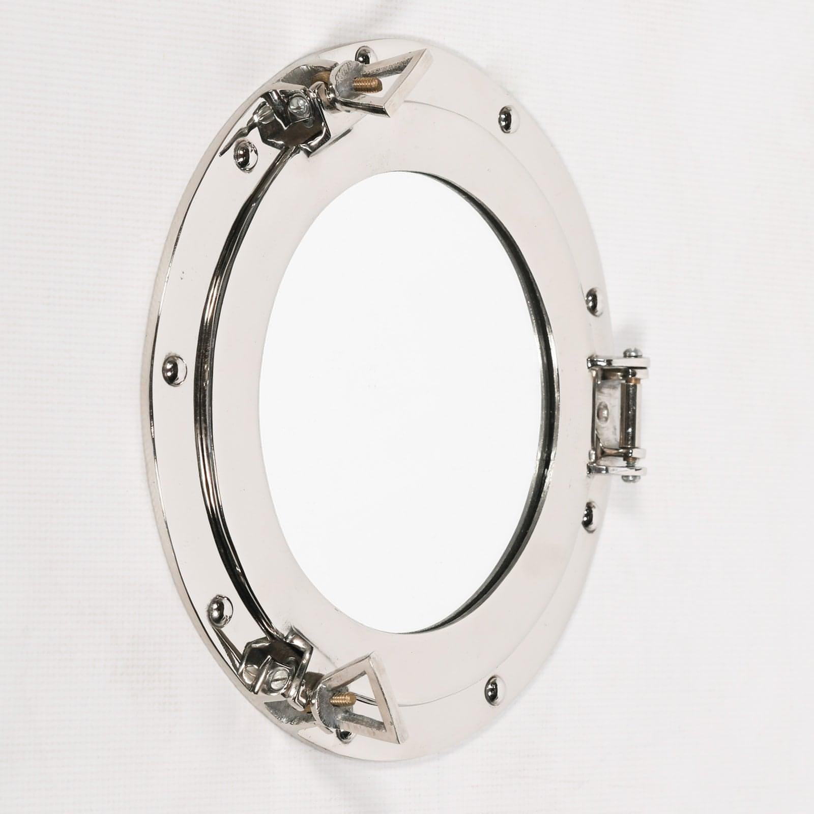 Medium Polished Port Hole Mirror - House of Altair