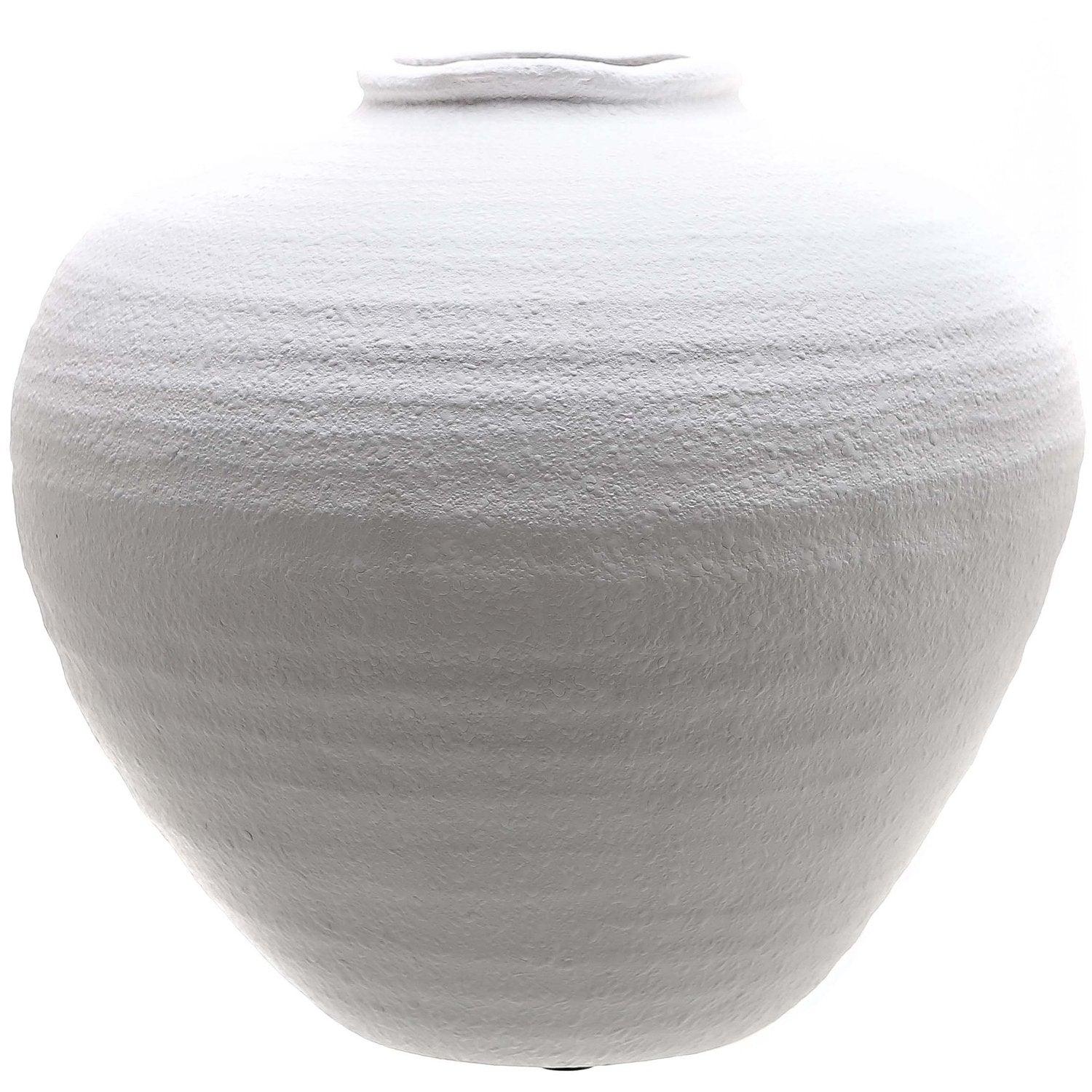 Regola Matt White Ceramic Vase - House of Altair