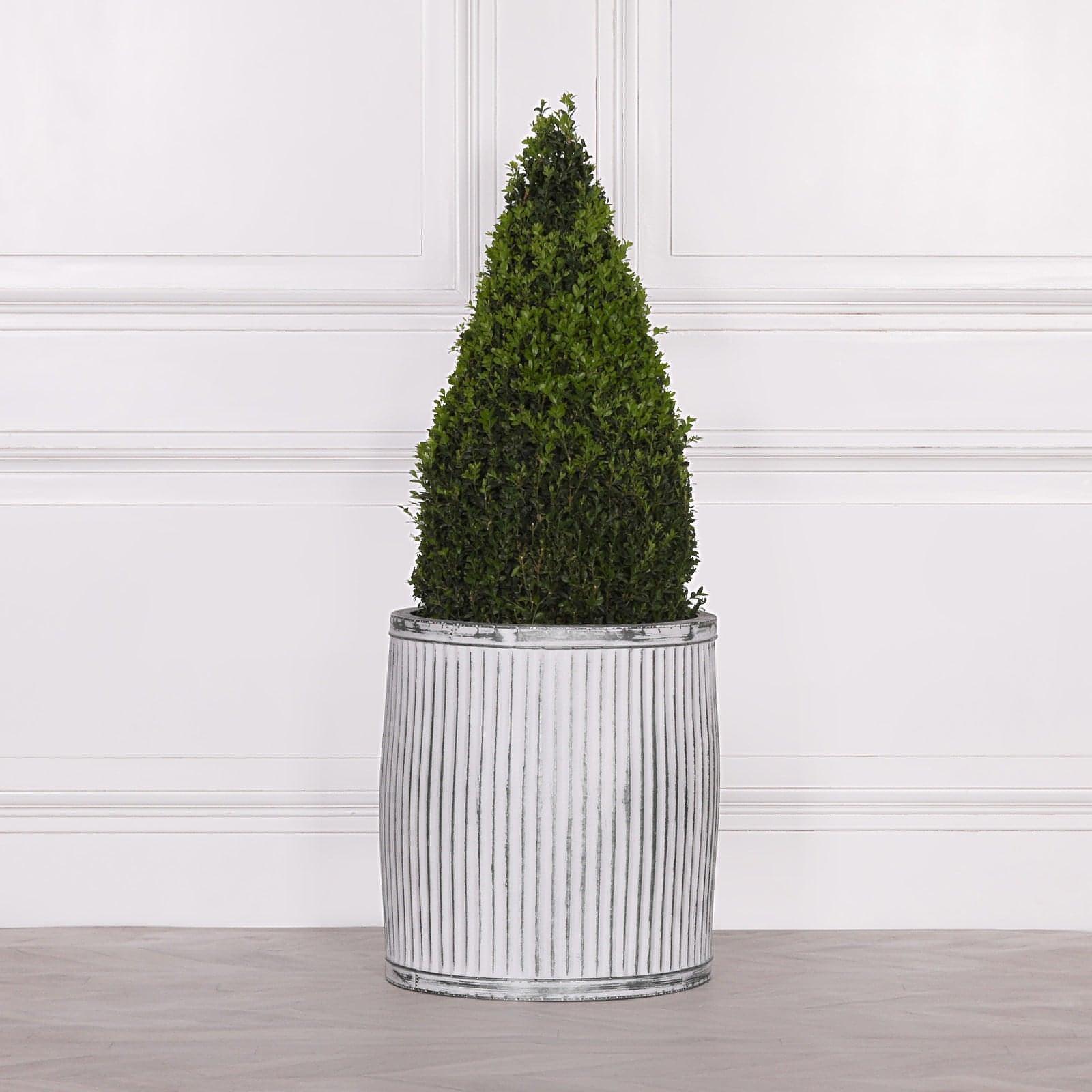 Round Dolly Tub Metal Planter - Medium - House of Altair