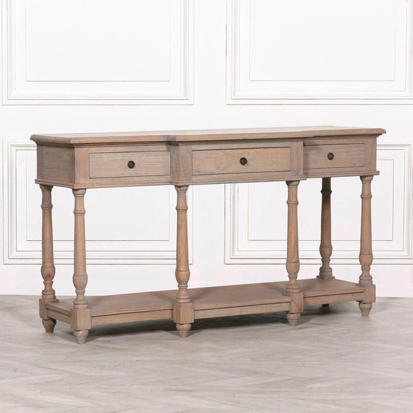Rustic Wooden Breakfront Console - House of Altair