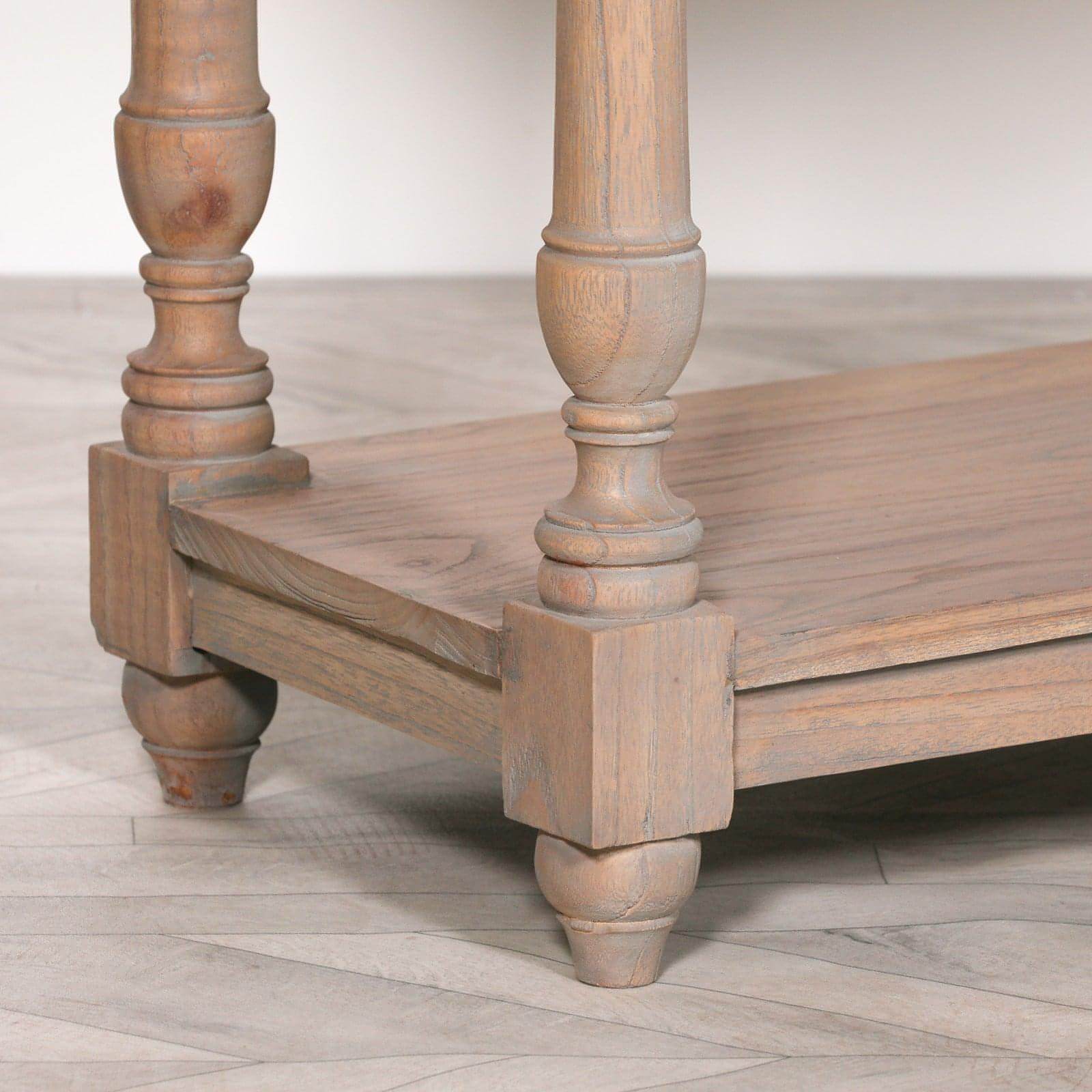 Rustic Wooden Breakfront Console - House of Altair