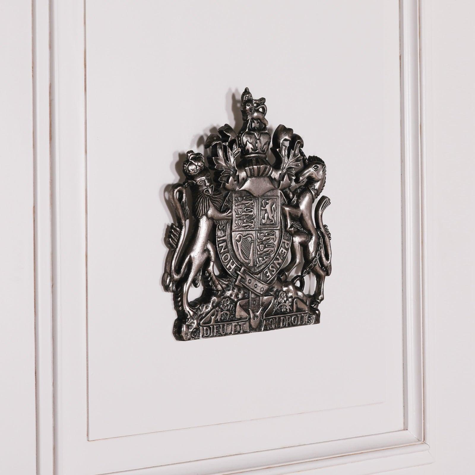 Vintage Silver Style Cast Metal Coat of Arms - House of Altair