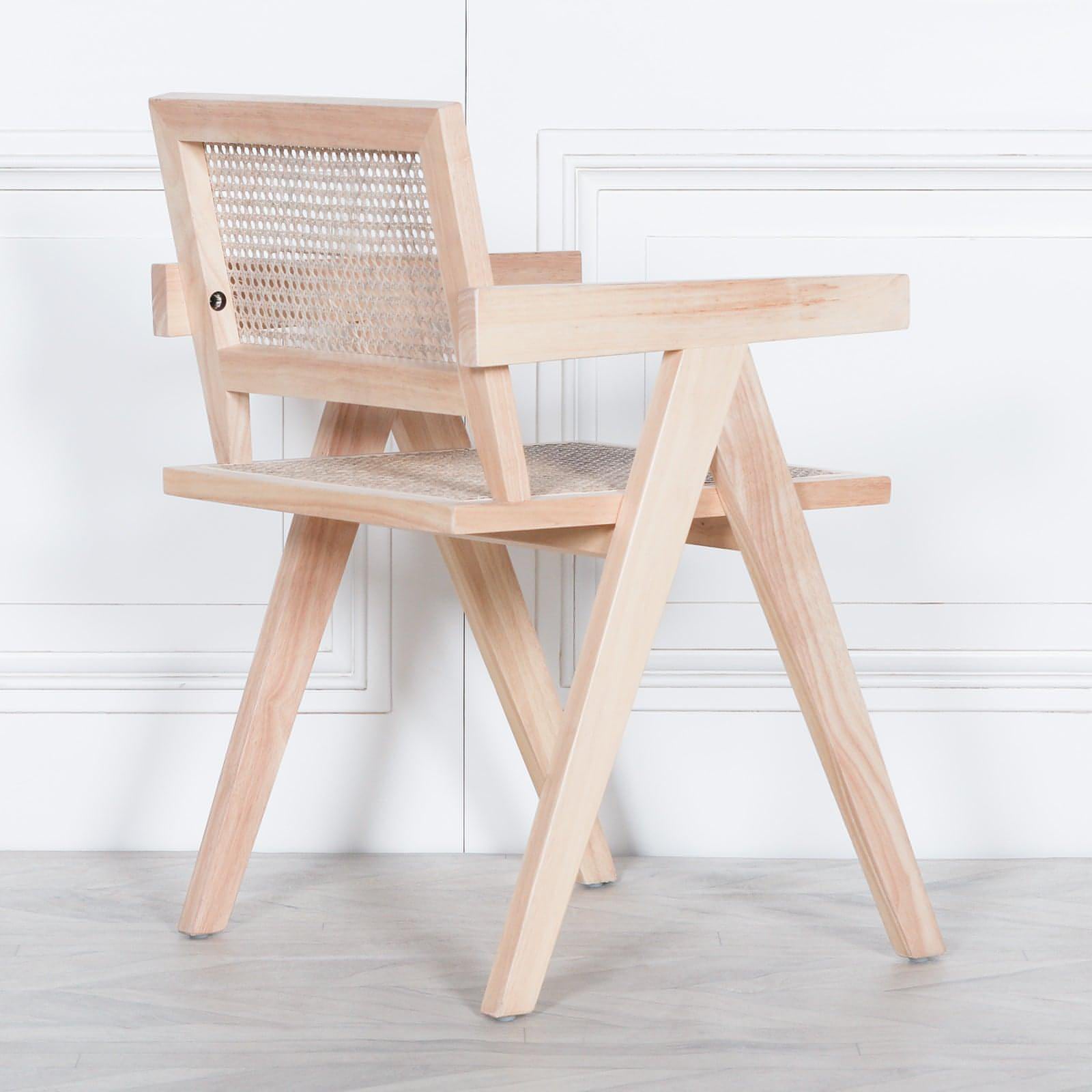 Wooden Caned Dining Chair - House of Altair