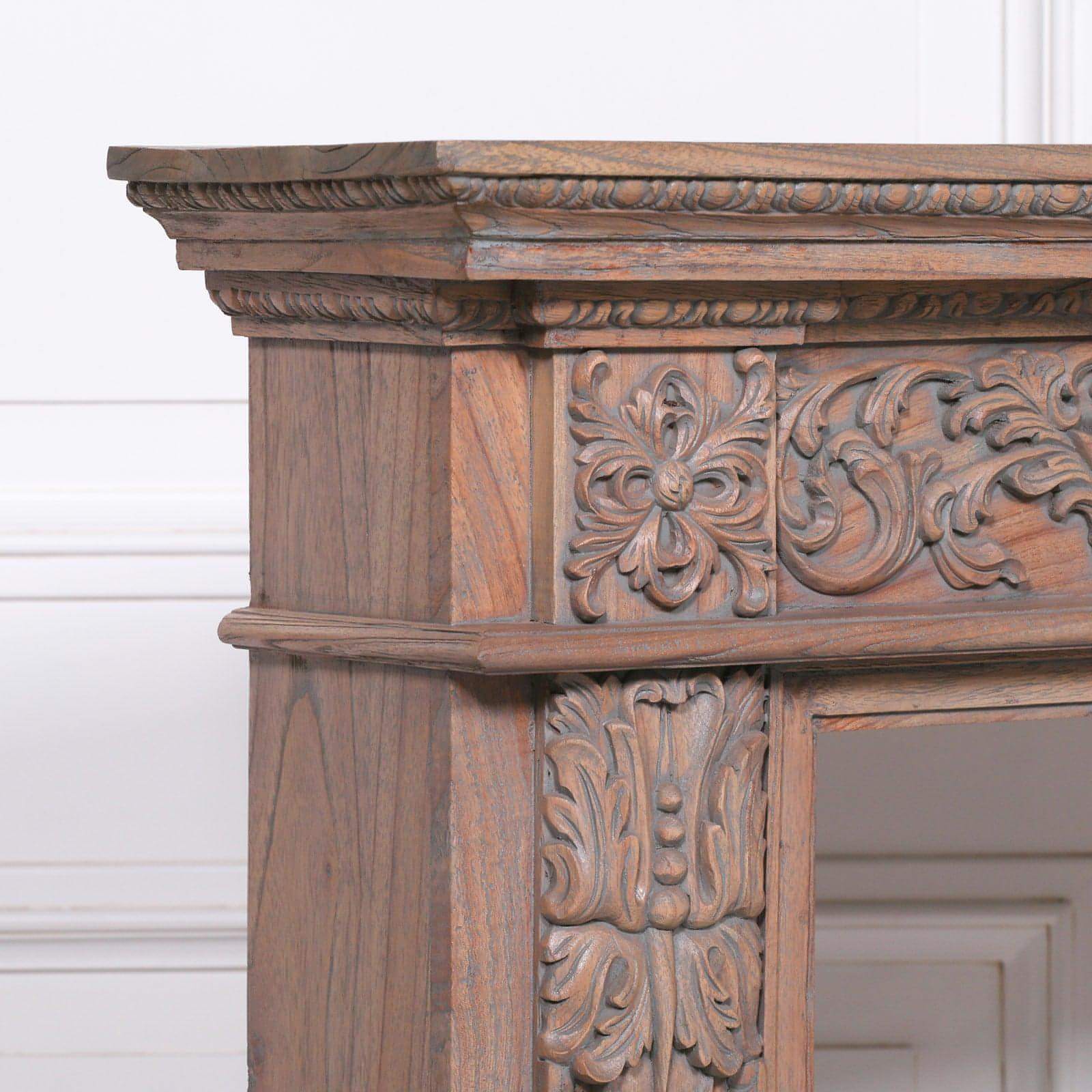 Wooden Carved Fire Surround - House of Altair