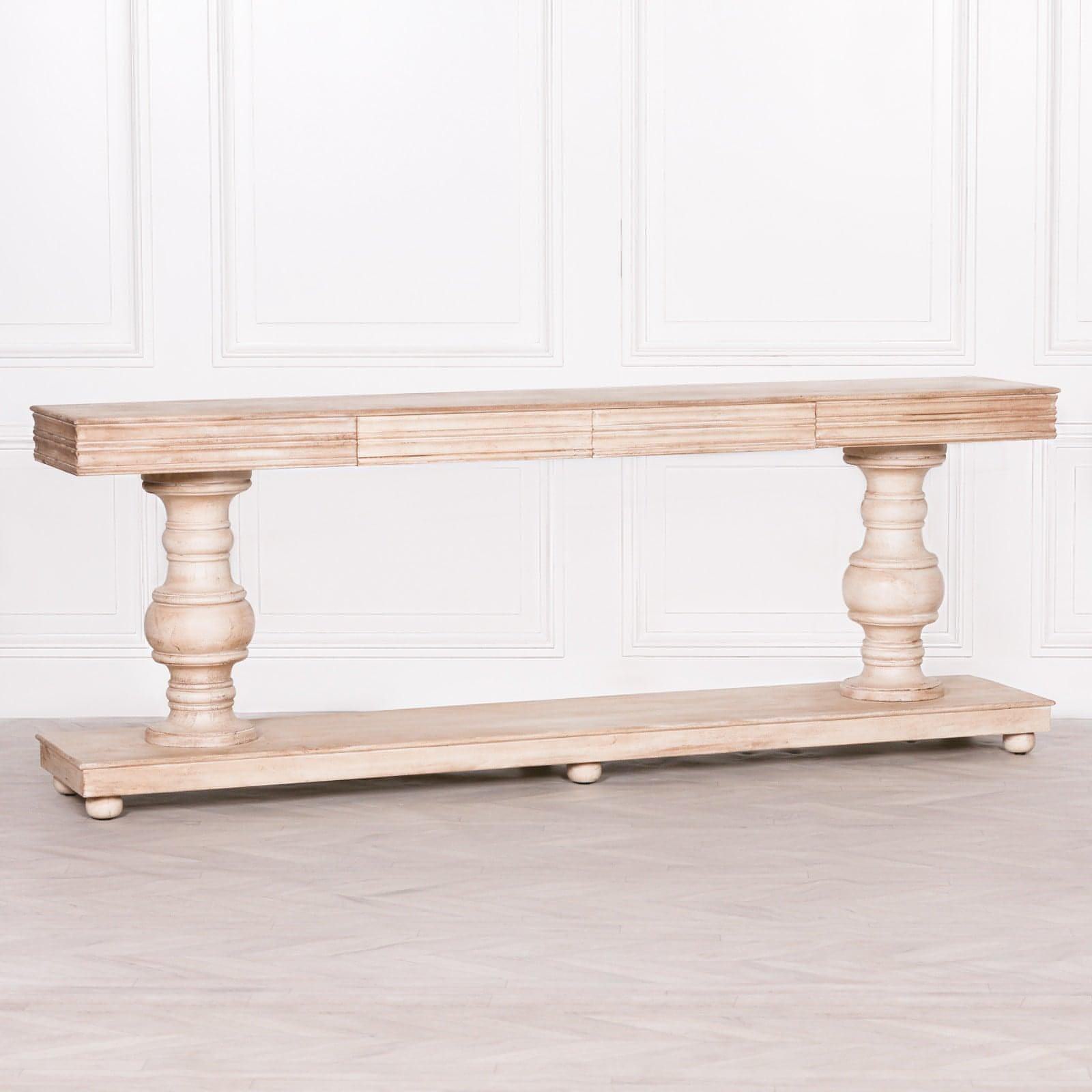 Wooden Console Table with Drawers - House of Altair